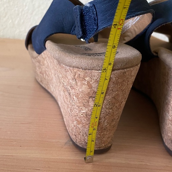 COPY - Blue Clarks Wedge Sandals - Picture 6 of 9